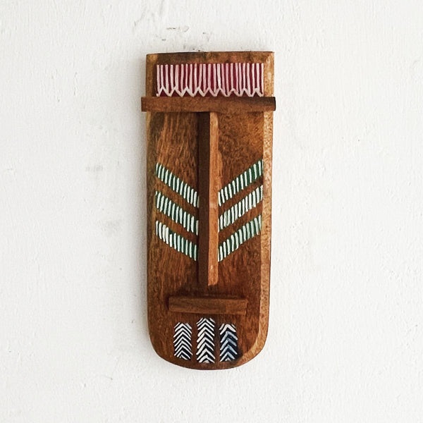 Wooden Tribal Small Hand Painted Mask - Chinhhari Arts store